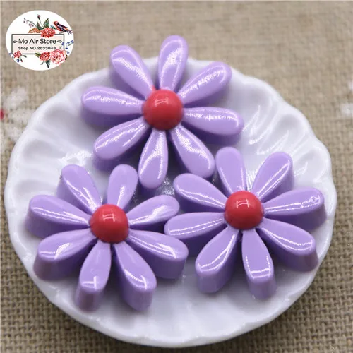 

Канифольные кабошоны Ywbeads 17/19/22 мм, белые/розовые/фиолетовые цветы