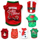Одежда для собак, рождественские костюмы, милая мультяшная одежда для маленьких собак, тканевый костюм, Рождественская одежда, костюм для собак чихуахуа