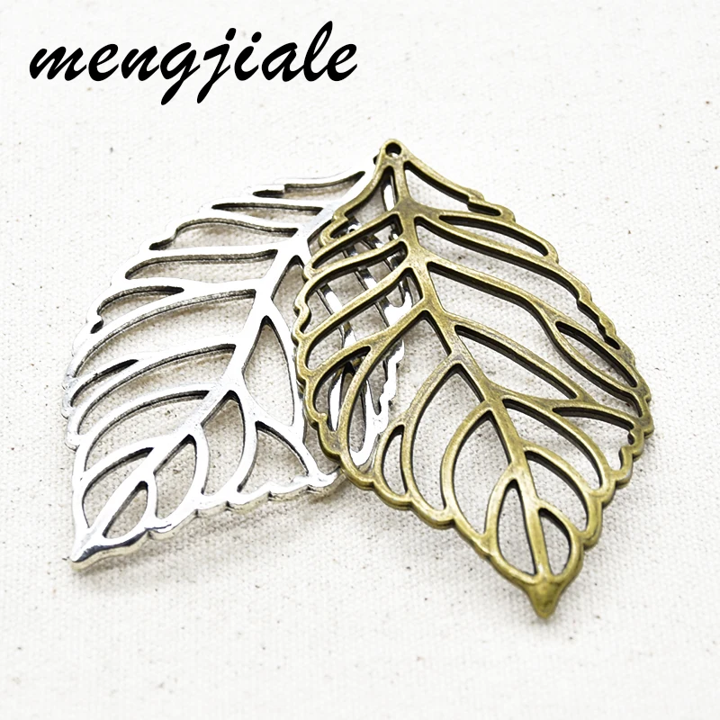 

1pcs Vintage Alloy Metal Big Tree Leaves Charms For Necklace Jewelry Making Finding Accessories Wholesale 92*51mm