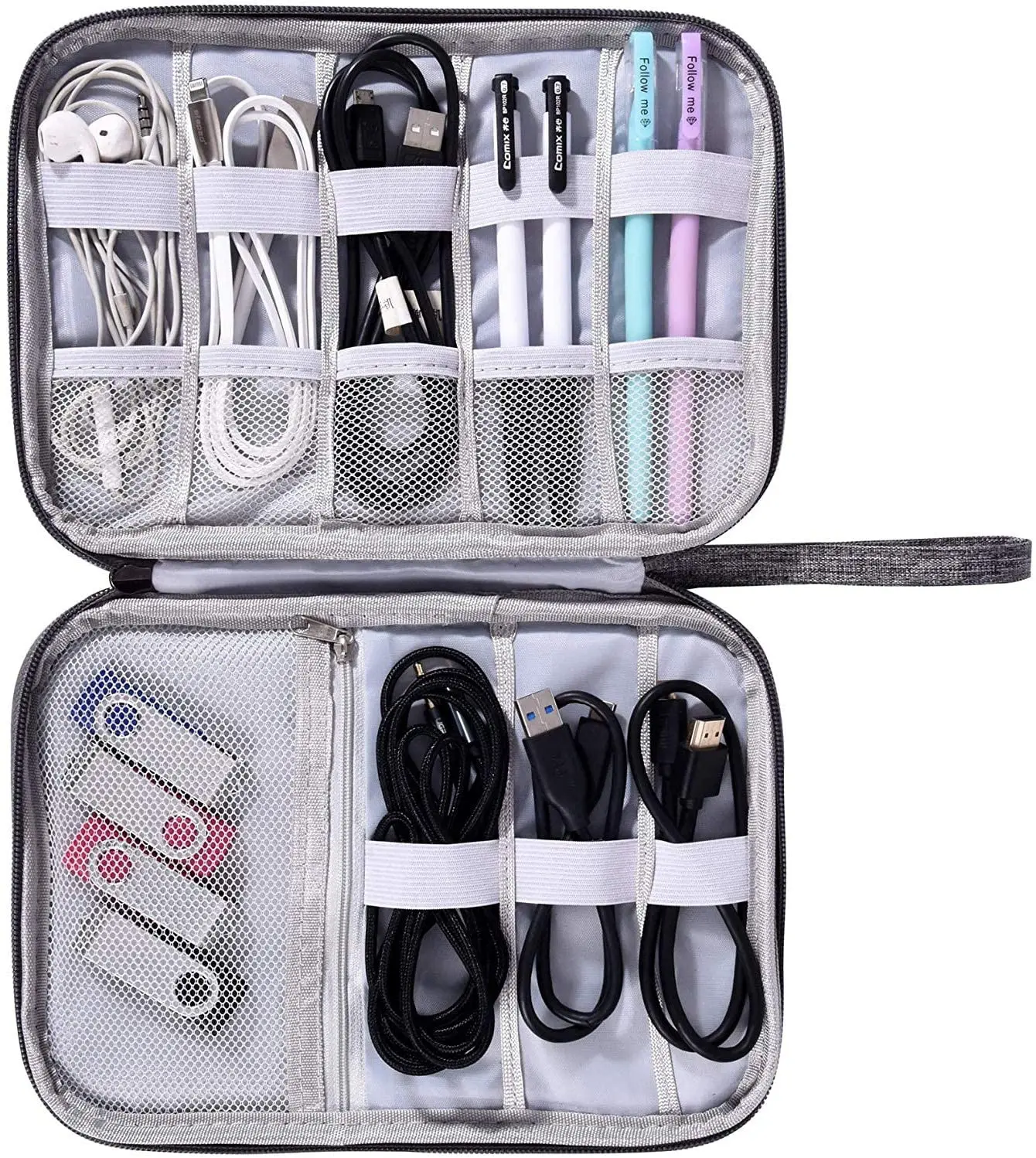 Скидка Чехол для электронных аксессуаров, Прочный компактный флэш-чехол для USB-шнура телефона, дорожная сумка-гаджет