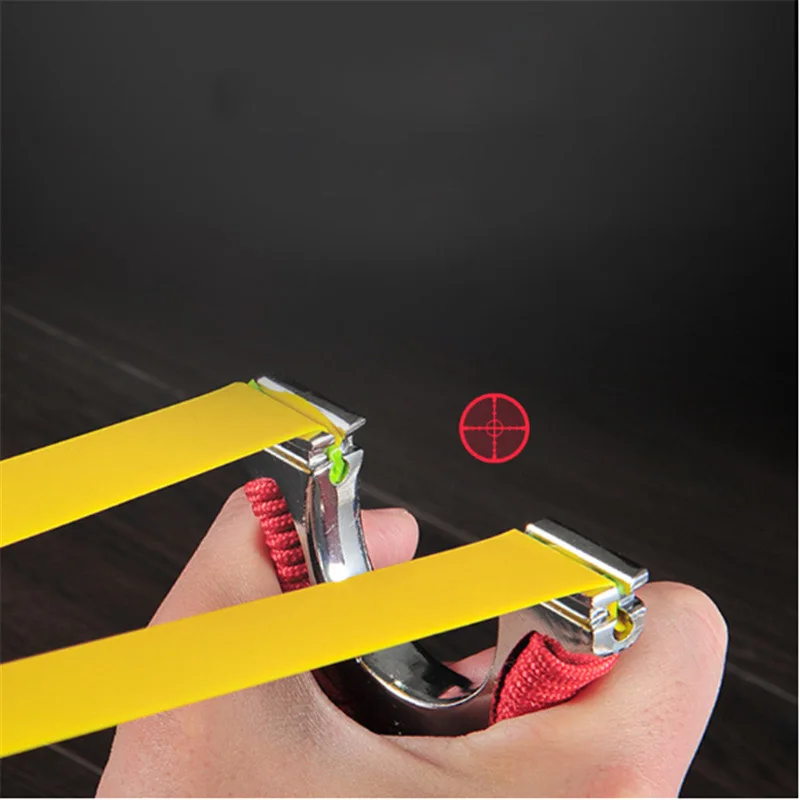 Рогатка из сплава высокопрочная плоская резиновая лента для охоты и стрельбы|Лук