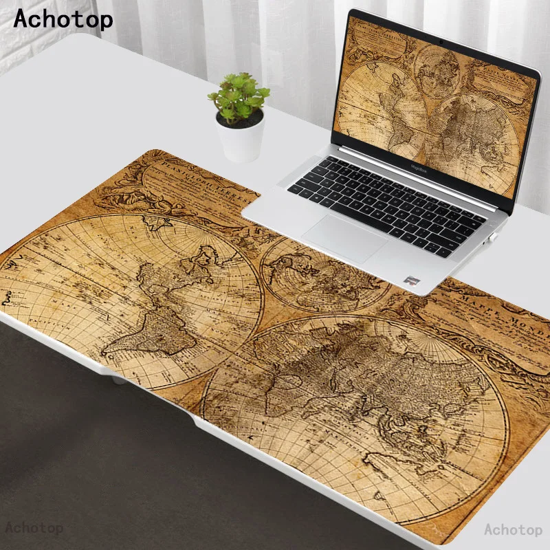 

World Map Mouse Pad Large Anti-slip Gamer Gaming Mousepad Keyborad Mat XXL laptop Padmouse Desk Protection Gamer to Mouse Carpet