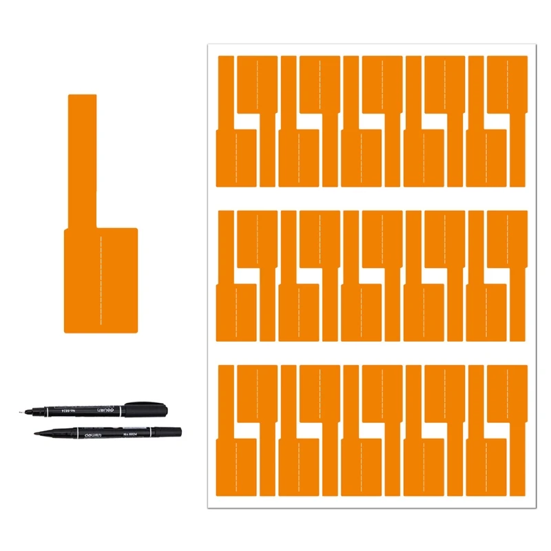 Ярлыки для кабелей яркие проволочные ярлыки водонепроницаемые управления