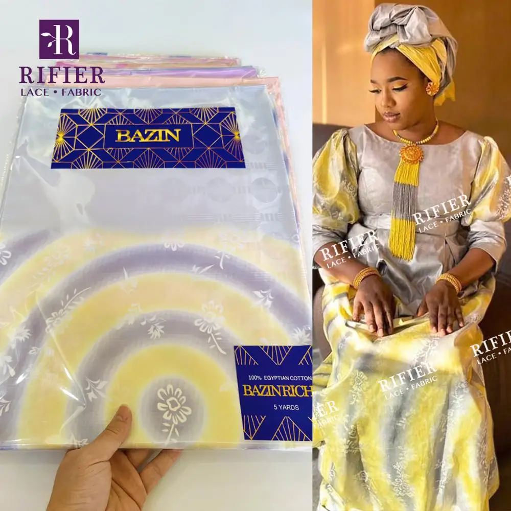 Фиолетовый кружевной ткани для команды Bazin Riche ткань свадьбы африканская Гамбия материал платья 2020|Кружево| |