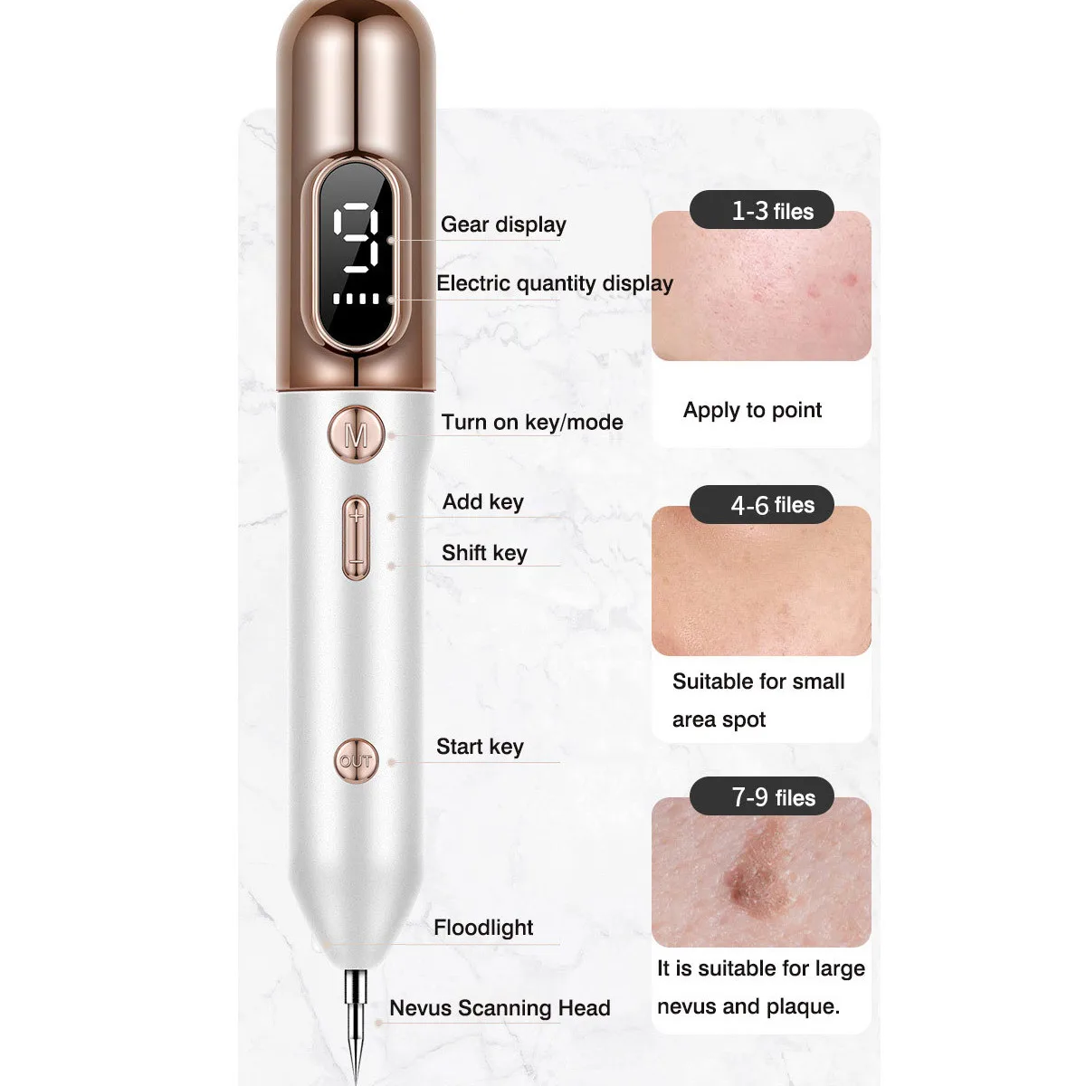 

Spot Eraser Skin Care Point Pen Mole Removal Dark Spot Remover Pen Skin Wart Tattoo Removal Tool Laser Plasma Pen Beauty Care