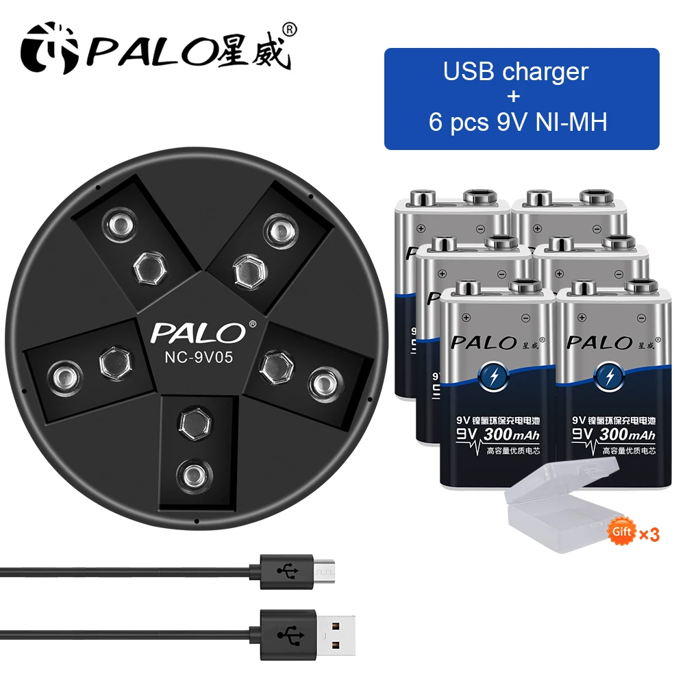 Аккумуляторная батарея 9V 6F22 1604S 300mAh батареи для радиоуправляемого вертолета