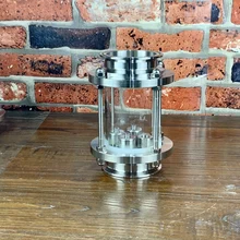 Кламп 3&quot 76mm Стеклянная секция с колпачковой тарелкой из