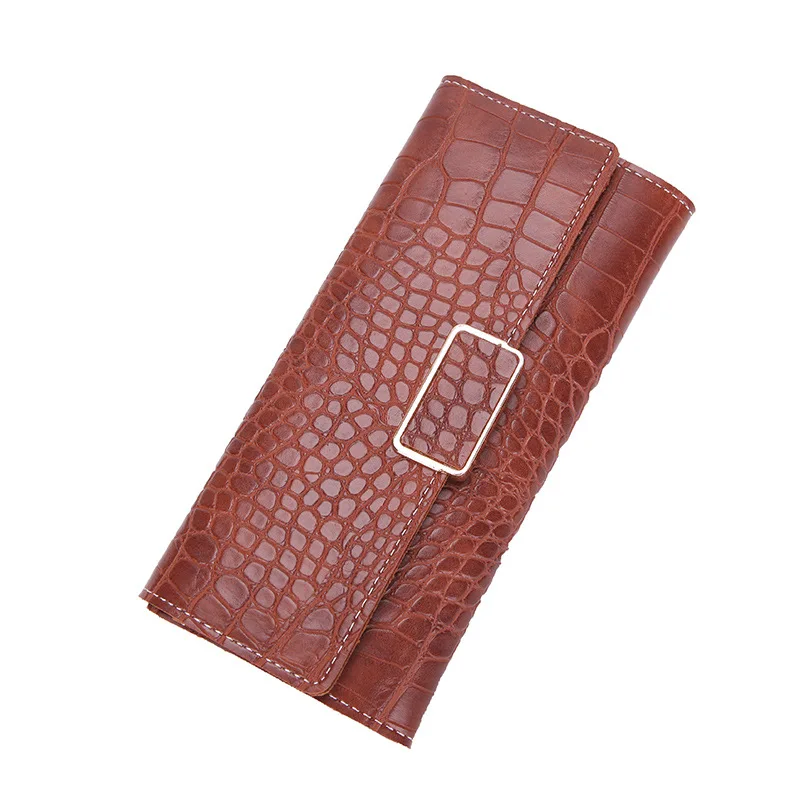 

Women Wallet Ladies Long Clutch Bag 2021 New Trendy Fashion Simple Three-Fold Pu Leather Wallets