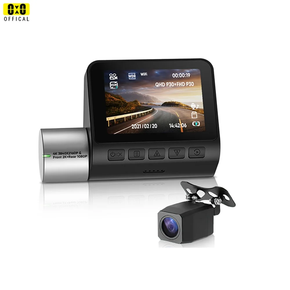 

Gmai A500S Dash Cam 4K 2160P WIFI Dual Dash Camera CAR DVR 2K Front and 1080P Rear Lens Vehicle Black Box Hidden Installing
