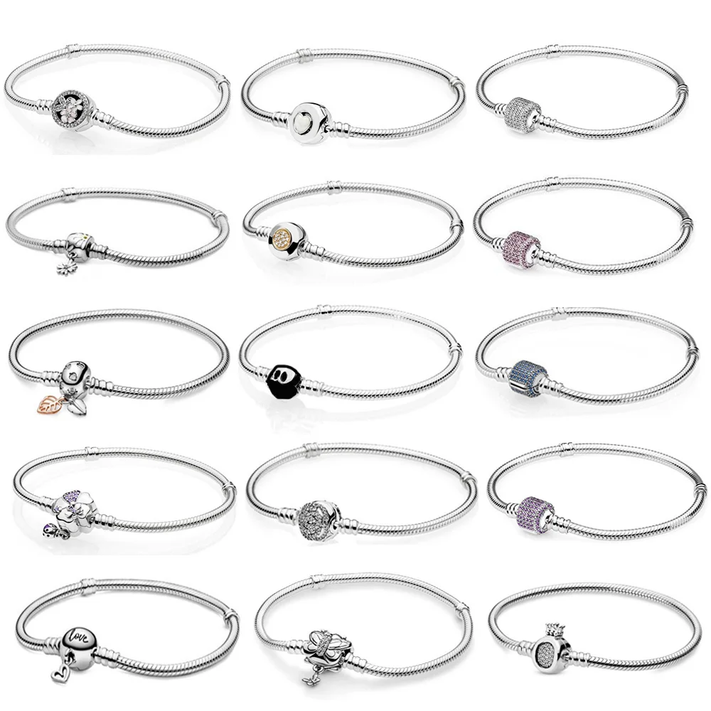 

PDB SL high quality 925 sterling silver series fashion charm DIY bracelet suitable for bead charm female bracelet jewelry gift