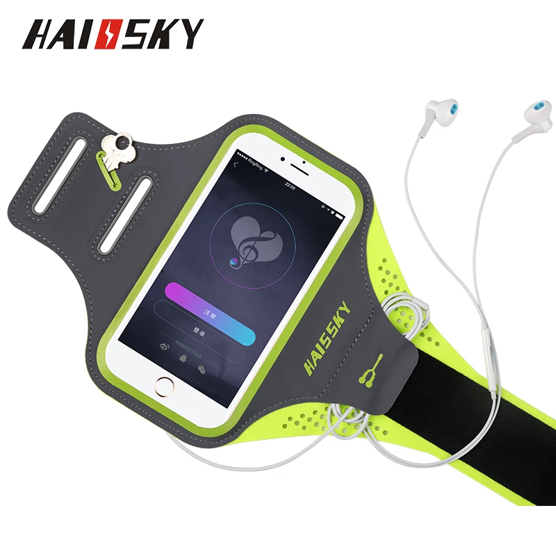 HAISSKY-brazalete deportivo para correr de 5,2 pulgadas, bolsa de mano para teléfono...
