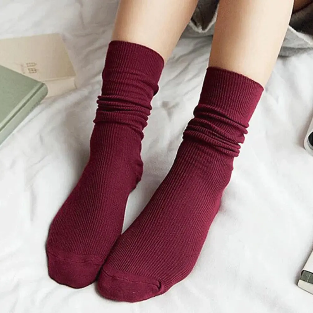 Vintage Middle Boat Socks Autumn Winter Breathable Fashion Casual Pure Color Cotton Warm Fashions | Мужская одежда