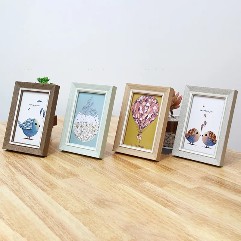 Деревянная рамка белая фоторамка Классическая Минималистичная настольная