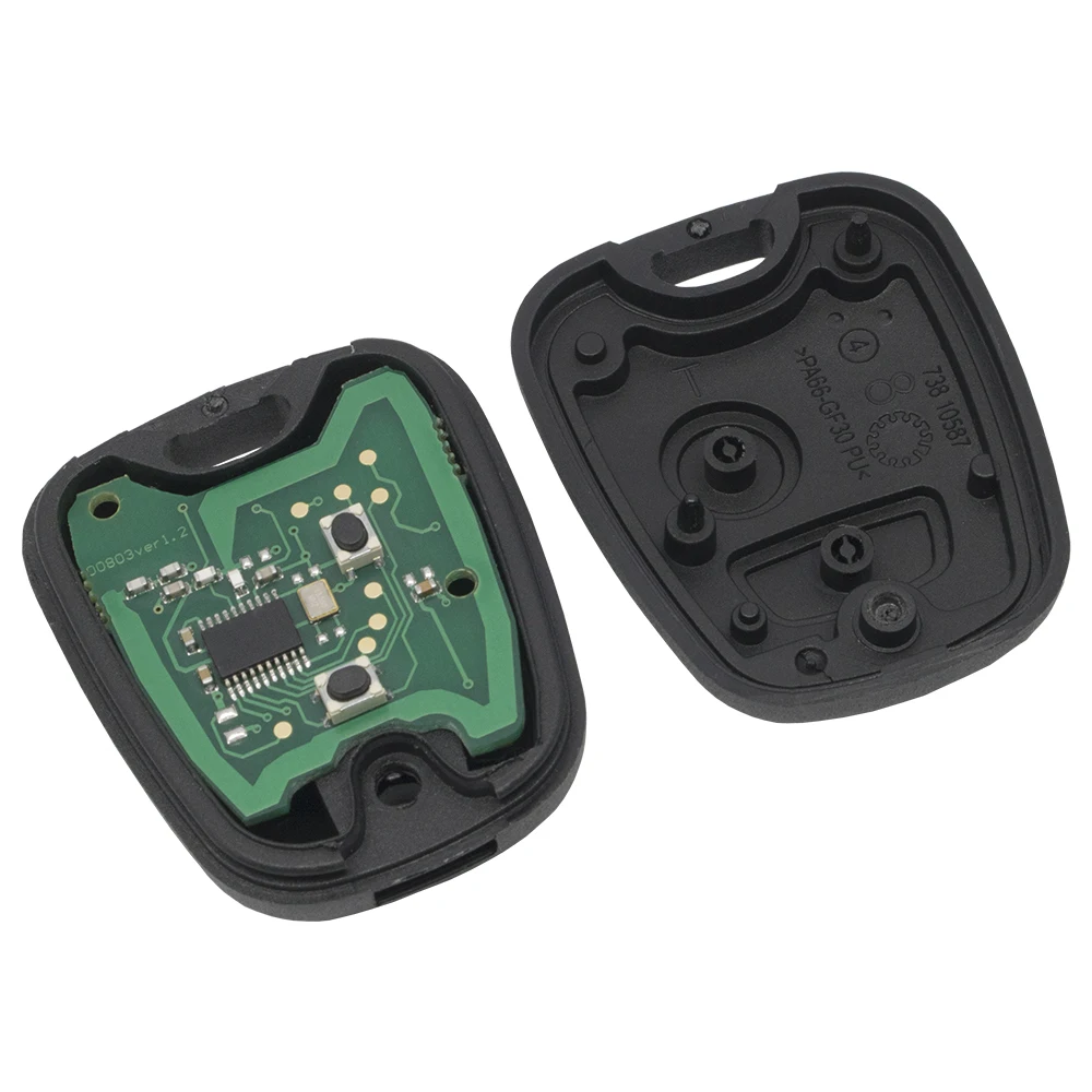 WhatsKey 2 кнопки Автомобильный Дистанционный ключ подходит для peugeot 206 Partner 433Mhz ID46