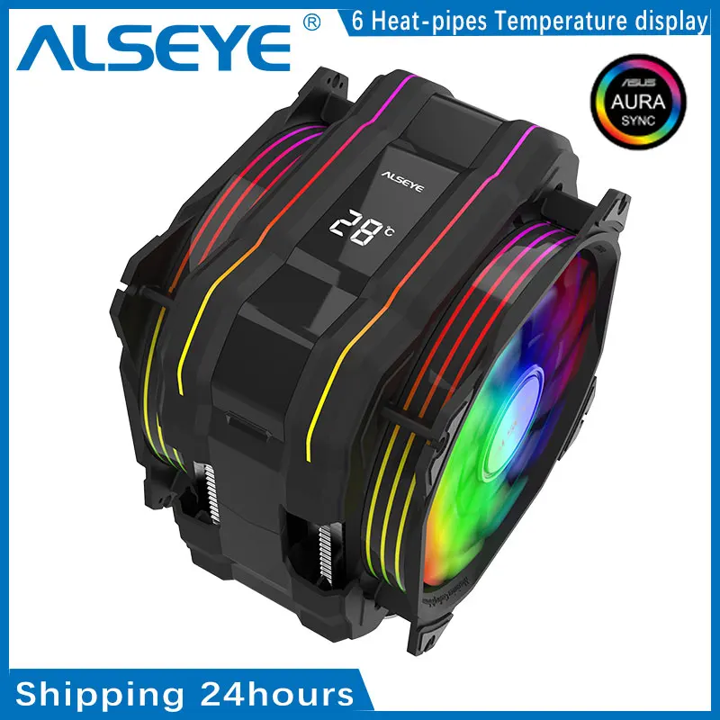 Кулер ALSEYE для процессора intel LGA1200 rgb 120 мм с 6 тепловыми трубками|Кулеры и системы