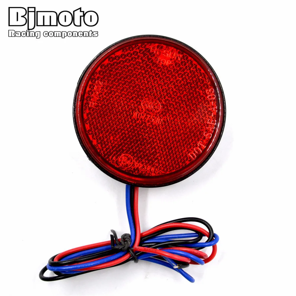BJMOTO 10 шт. автомобильный фонарь Круглый задний светодиодный стоп сигнал