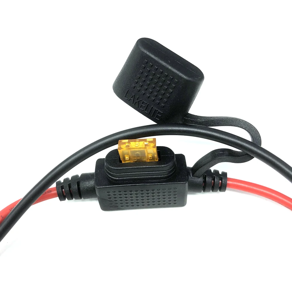 SAE к DC5521 DC 5 мм X 2 1 Coax 15AWG кабель для мотоцикла адаптеры термоодежды 14AWG 30 см 5A