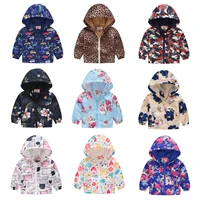 new boy girl coat spring windbreaker jacket windproof rainproof outdoor hooded zipper top infants 2 6 years exquisite clothing