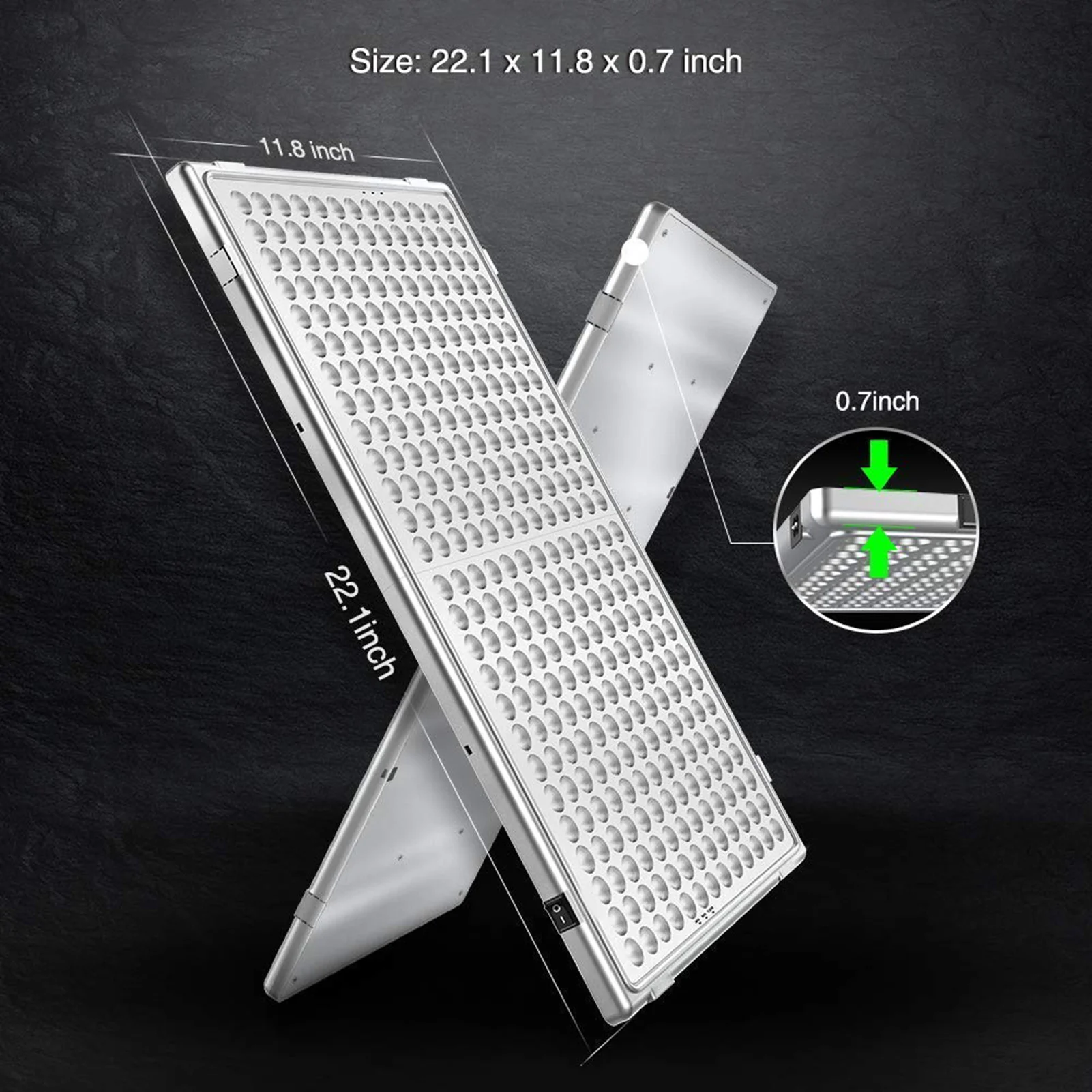 

LED Plant Lamp Full Spectrum Plant Lamp 300W Foldable 338 LEDs Plant Light for Indoor Plants Growing Lights Parts Accessories TB