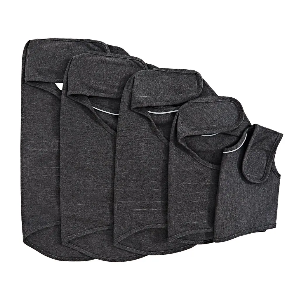 Gray XS-XL жилет для собак, тревожный жилет для домашних животных, жилет для маленьких, средних и больших собак, жилет для кошек, рубашка для собак, товары для домашних животных - Цвет: Gray