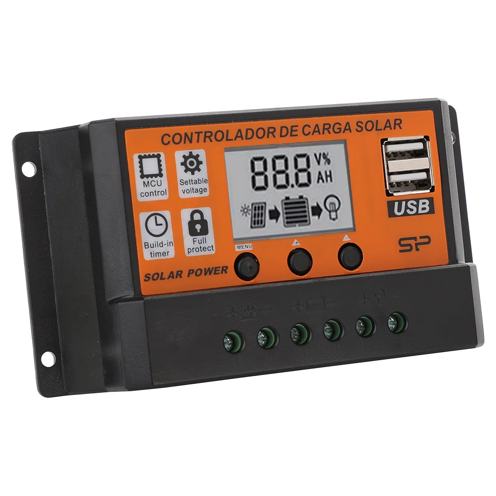 10-100A solar panel voltage regulator charging controller DC12/24V automatic focus tracking PWM mode | Автомобили и мотоциклы