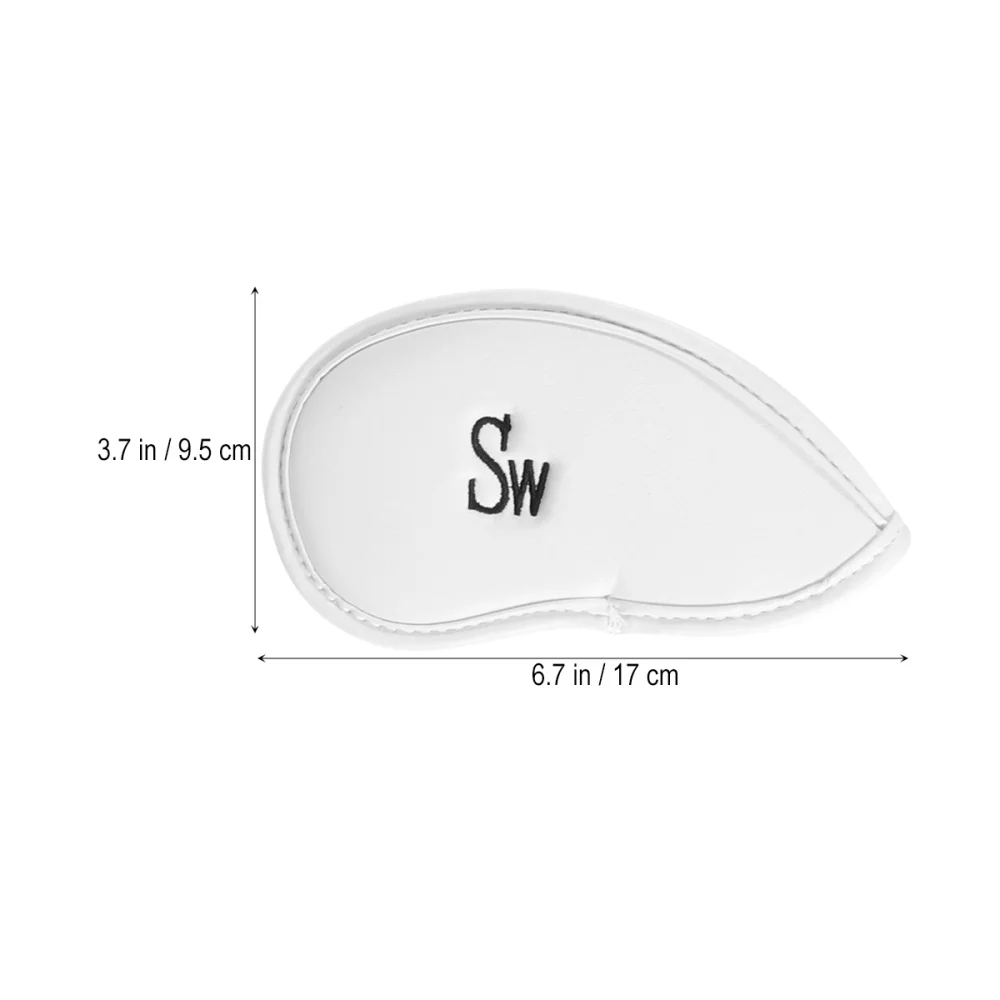 

12 Pcs Synthetic Leather Headcover Set Iron Covers Set Club Head Cover (Blue)