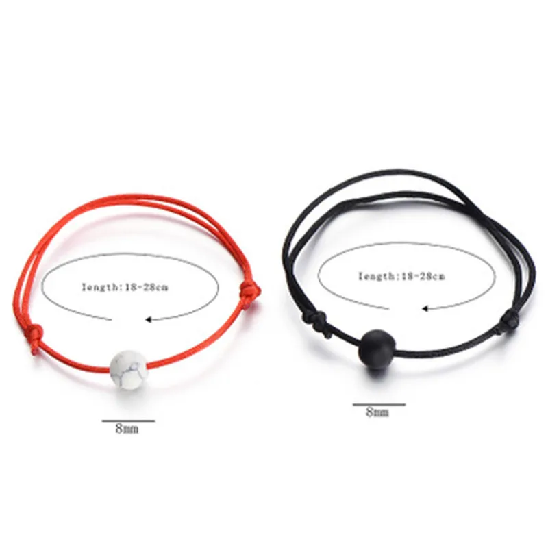 Матовый лавовый камень браслет с бусинами из натурального камня пара плетеных