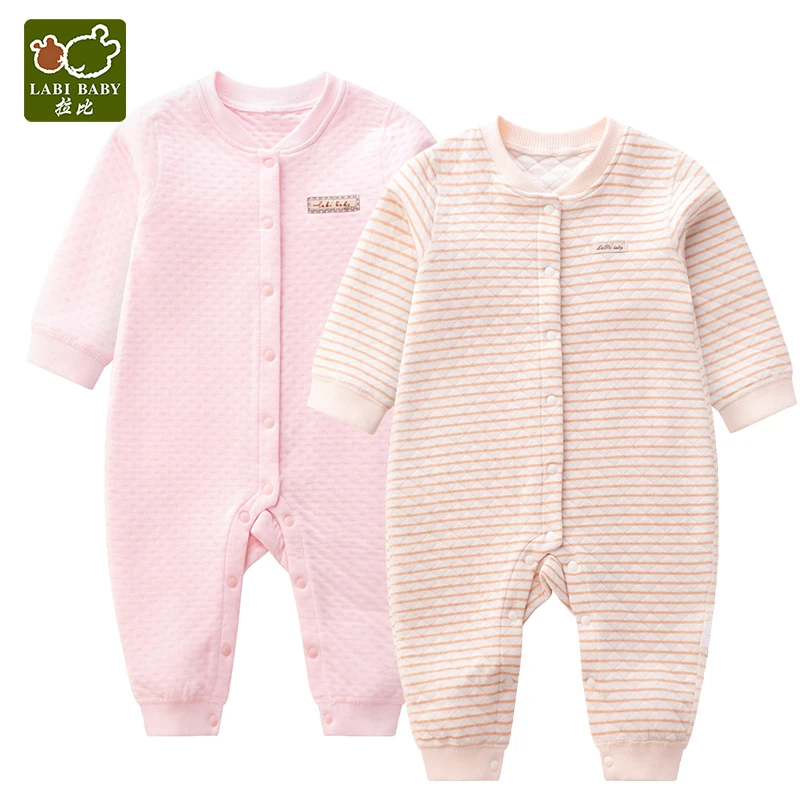 LABIBABY/комплект из 2 предметов комбинезоны с длинными рукавами Одежда для
