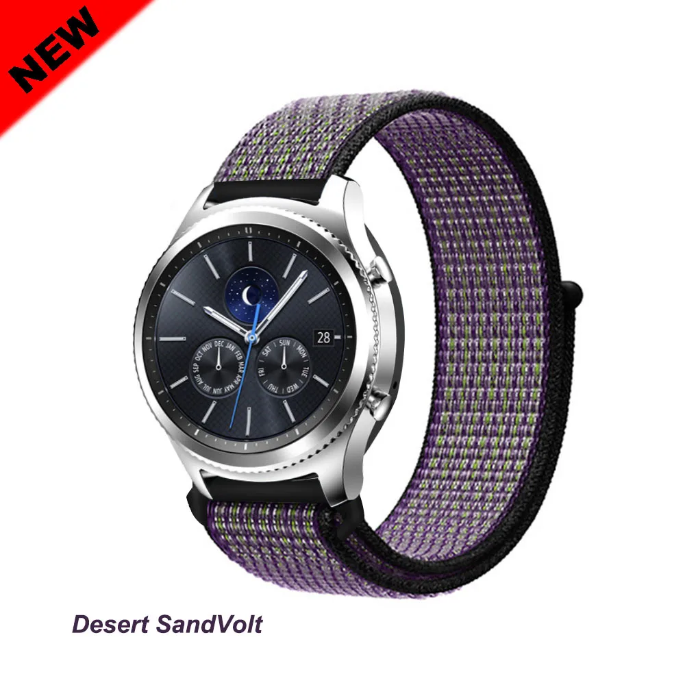 SandVolt 49 Galaxy watch band для samsung galaxy watch 46 мм 42 мм active 2 gear s3/huawei watch gt 2 ремешок 20 22 мм спортивный нейлоновый ремешок - Цвет ремешка: SandVolt 49