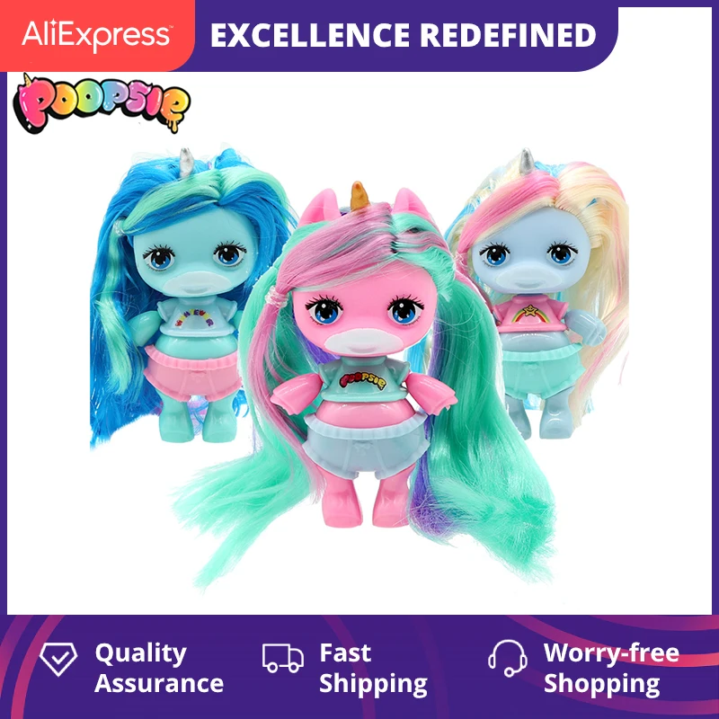 

Original Baby Doll Figure Action Toy Figure Surprise Poopsies Silcone Slime Unicorn BJD Sister Dolls Toy For Girl Children Gifts