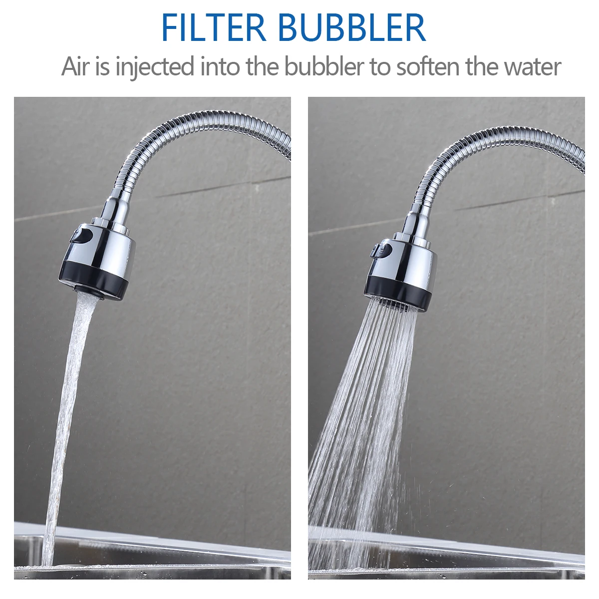 Смеситель кухонный с одной ручкой поворот на 360 градусов | Смесители для кухни