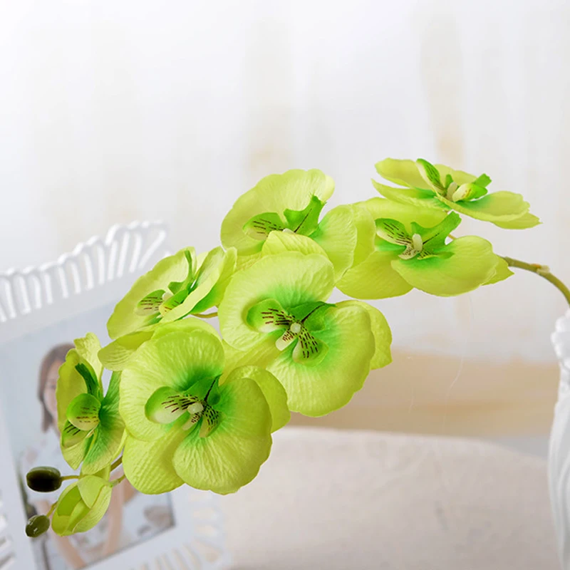 Модная Орхидея, искусственные цветы DIY искусственная Орхидея, Бабочка, Шелковый цветок букет фаленопсис Свадебные украшения для дома