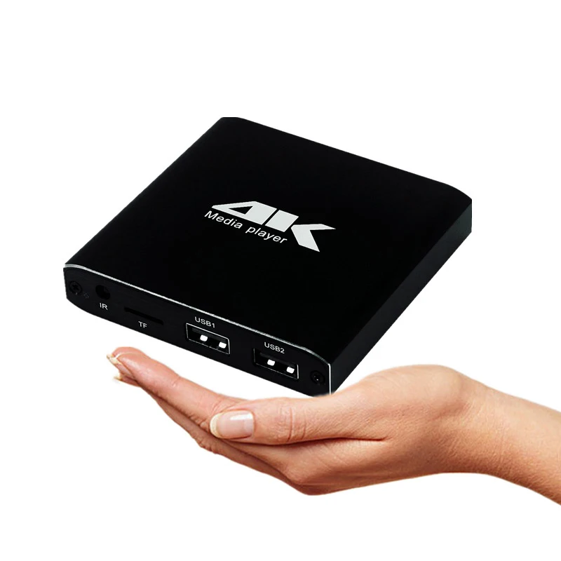 Мини 4K Full HD 1080P медиаплеер с поддержкой SD/USB/HDMI/AV/Auto Play UHK H.265/H.264/VP9(EU