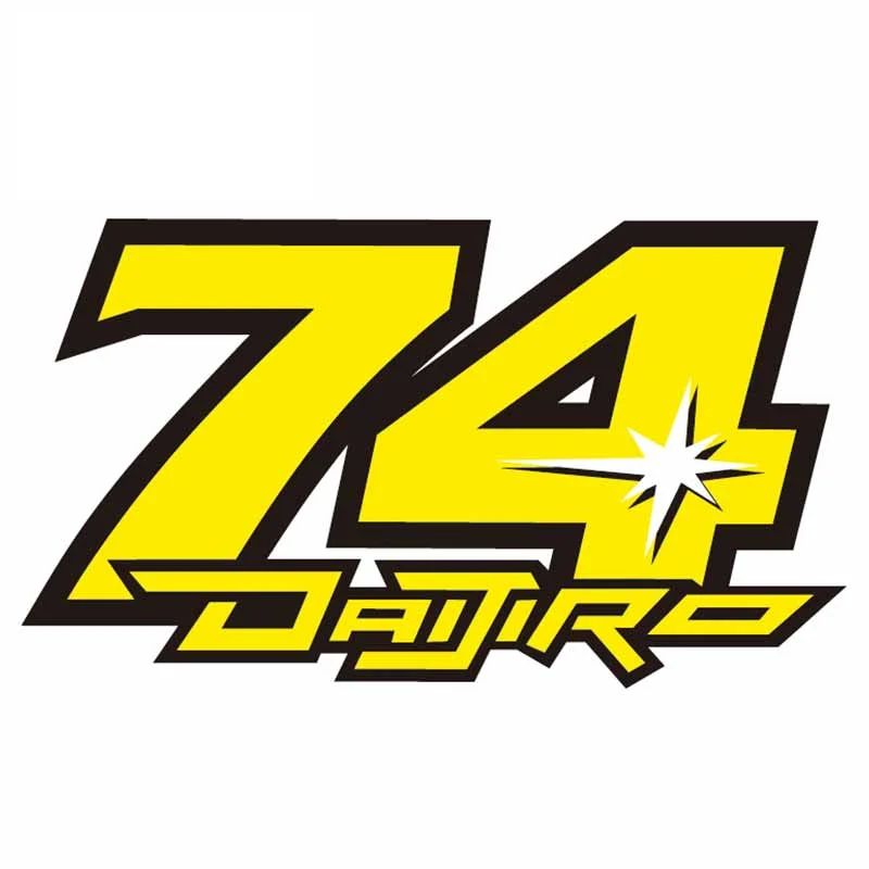 

For Daijiro Kato Fine Decal Waterproof Car Stickers Vinyl Material Occlusion Scratch for VAN JDM RV Decal KK 13cm X 7.6cm