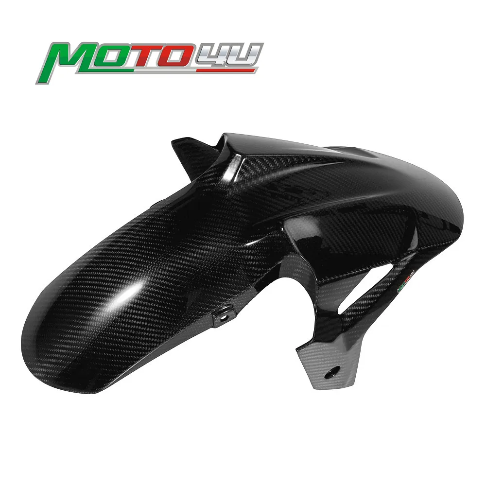 Новое мотоциклетное 100% углеродное волокно переднее крыло брызговик УФ защитное