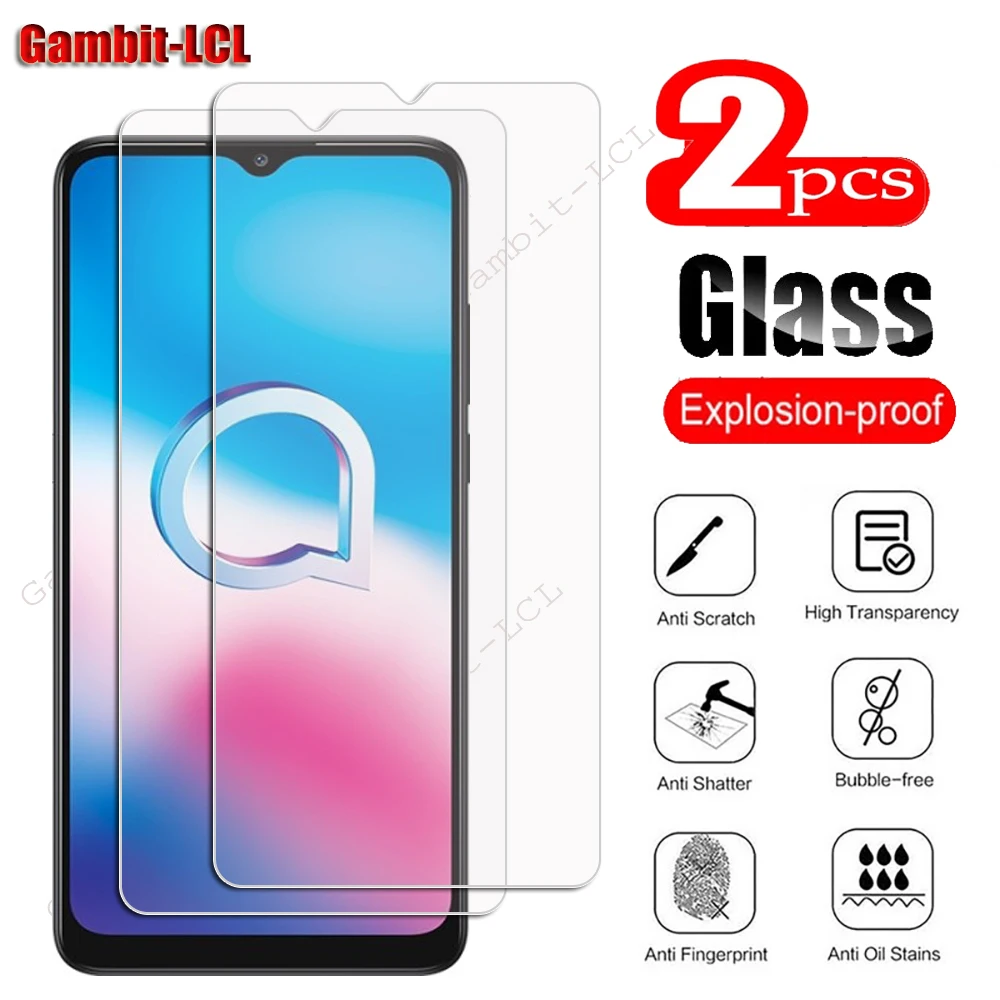

Original 9H HD Protective Tempered Glass For Alcatel 3X 2019 2020 6.52" Alcatel3X Screen Protector Protection Cover Film