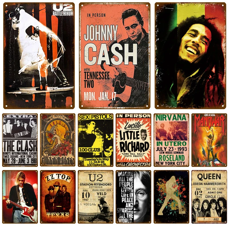 Металлическая вывеска в стиле индастриал-деко ВИНТАЖНЫЙ ПЛАКАТ винтажном