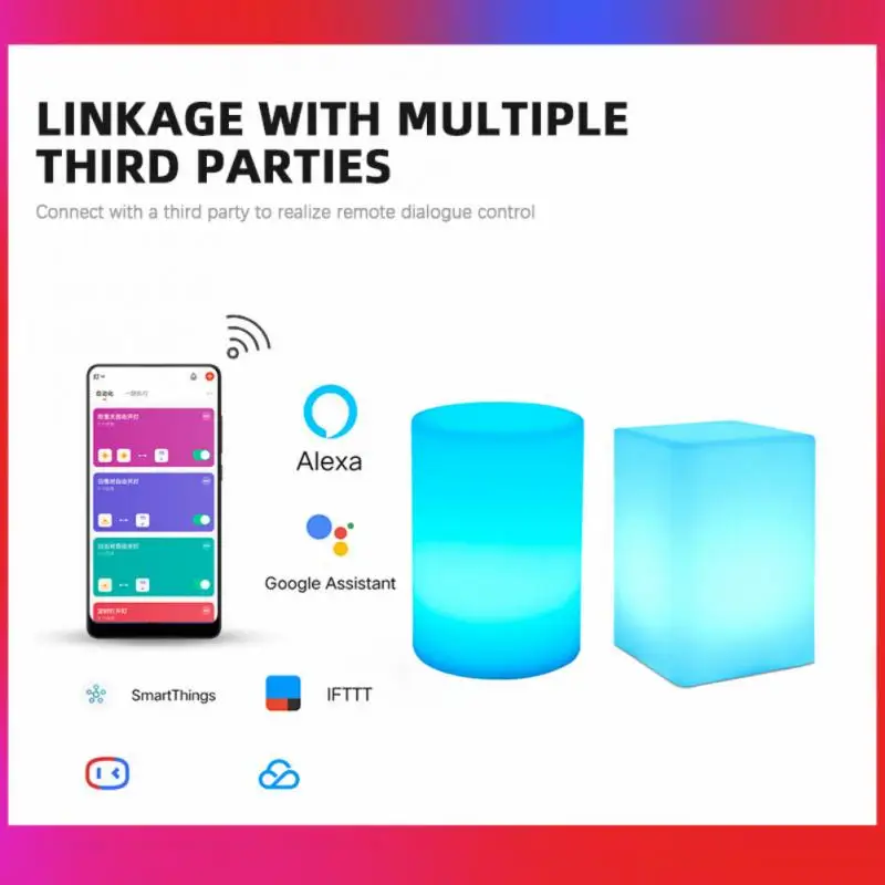 Умный ночник с Wi-Fi Cube MP светодиодная лампа APP управлением RGB для дома спальни
