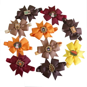 60 шт. Дня благодарения, аксессуары для собак кошка галстук-бабочка для собаки небольшой галстук-бабочка для собаки s щенок собака галстук-бабочка воротник осень товары для домашних животных собак