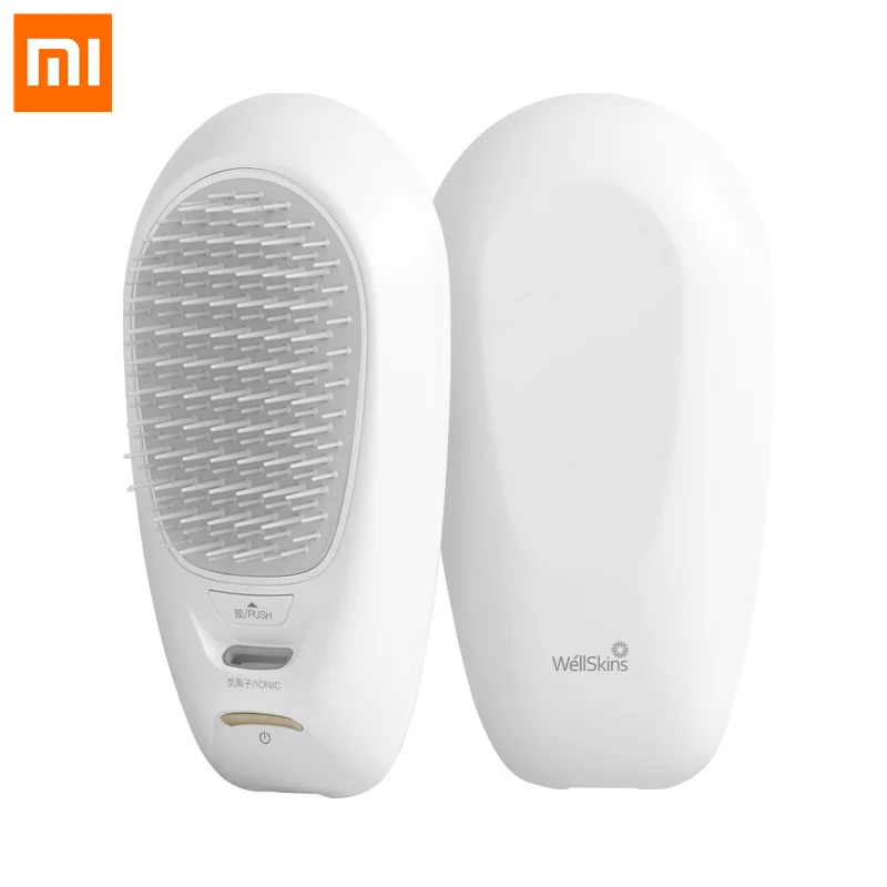 MI Mijia Wellskins отрицательный ионный гребень портативный для волос USB Перезаряжаемый
