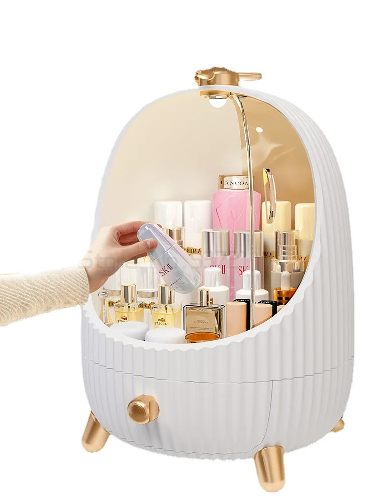 

Коробка для хранения косметических кистей, бочка для губной помады, товары для ухода за кожей дома, полка для туалетного столика