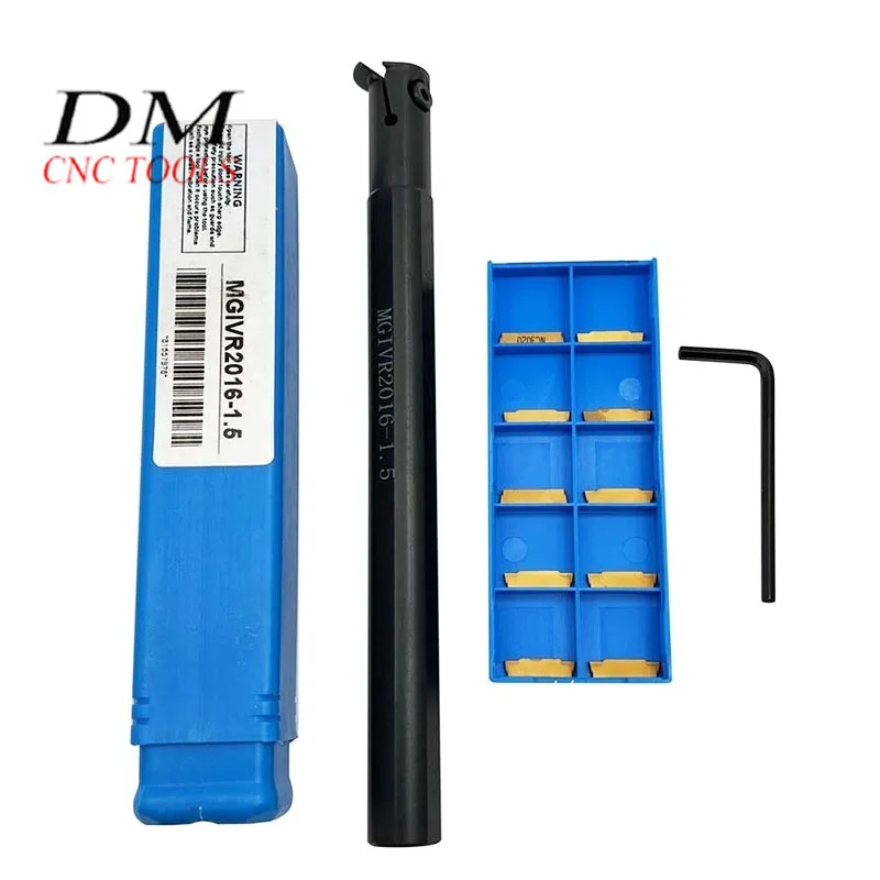 

1pcs MGIVR2016-1.5 External turning tool holder+10pcs MGMN150 CNC Tool