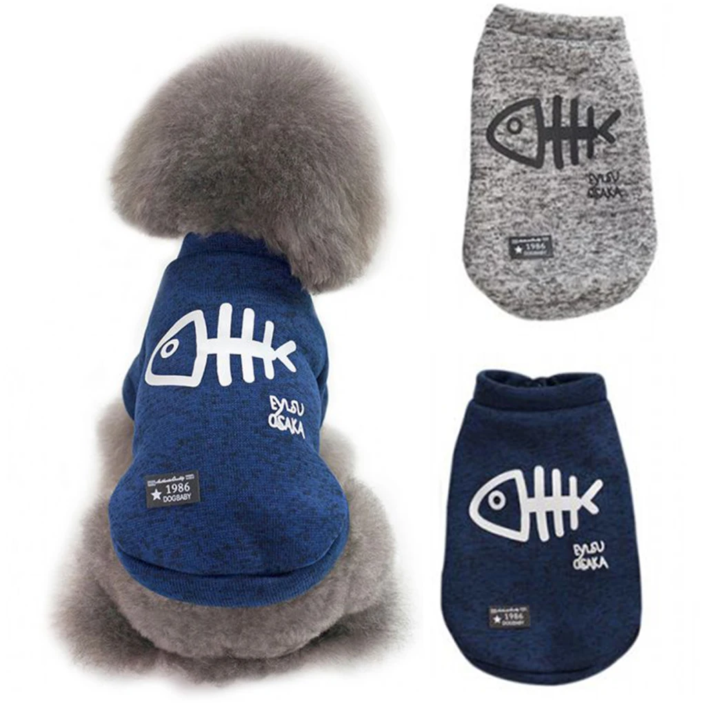 Рыбья кость кошка одежда для собак зимняя теплая куртка собаки пальто щенка