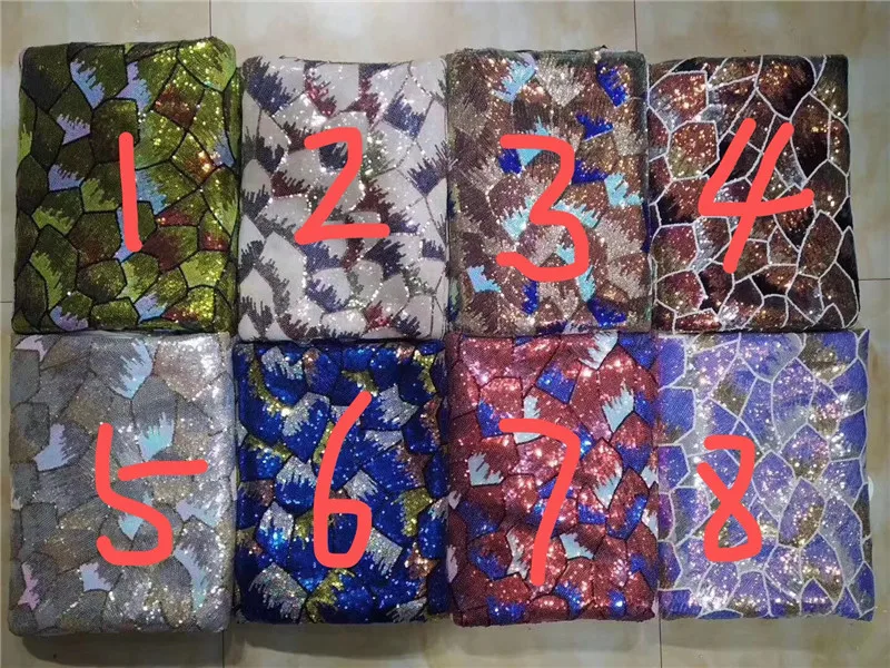African Lace Fabric For Wedding Dress High Quality French With sequins Fashion Nigerian silver | Дом и сад