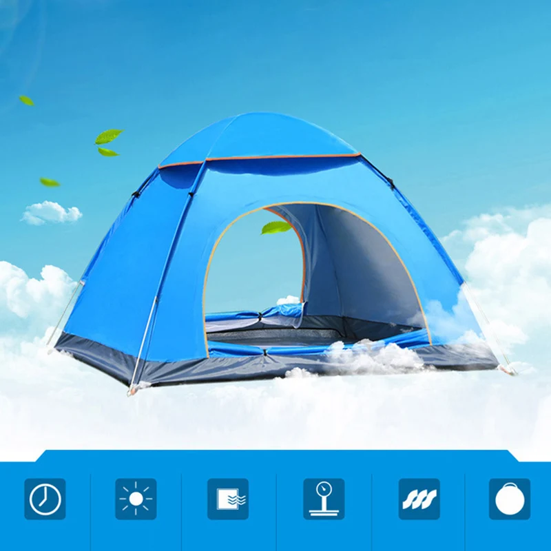 

Automatic Camping Tent Ultralight Pop Up Open Outdoor Travel Hiking Tents Foldable Beach UV Protection Sun Shelters Tent X319B