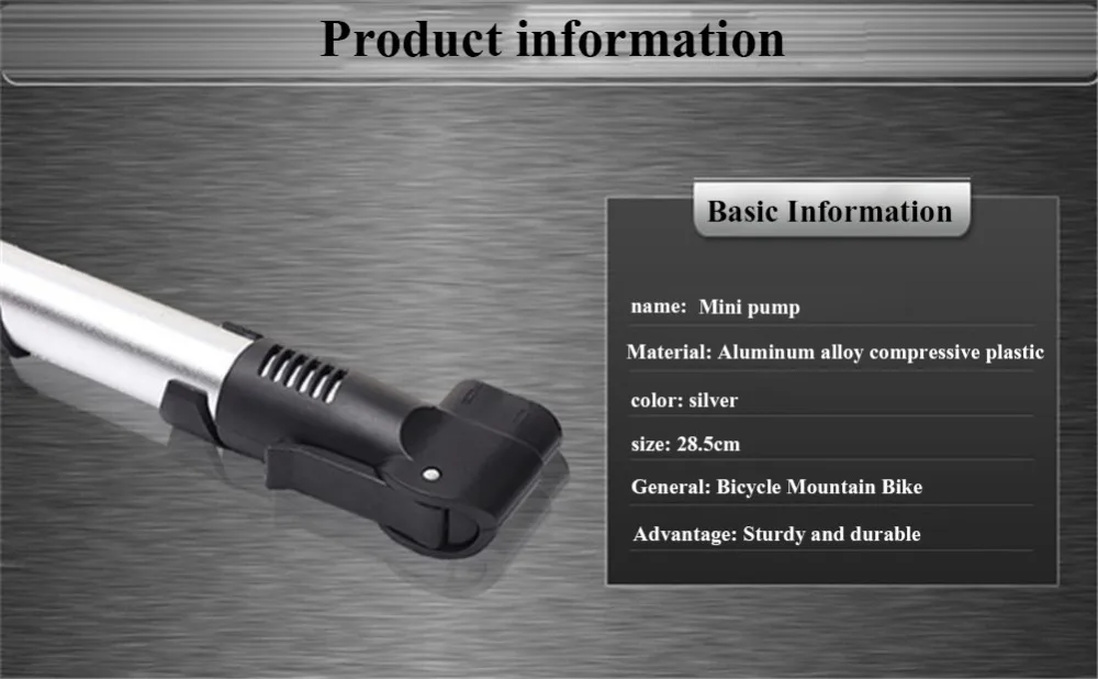 

Mini portable bicycle pump inflator MTB aluminum alloy bicycle tire pump ultra-light 120 Psi high pressure circulating air pump