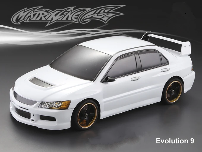 1 комплект EVO 9 автомобильный ПК Дрифт RC PC ширококорпусный корпус 195 мм ширина прозрачный чистый не окрашенный Дрифт корпус hsp hpi trax Tamiya