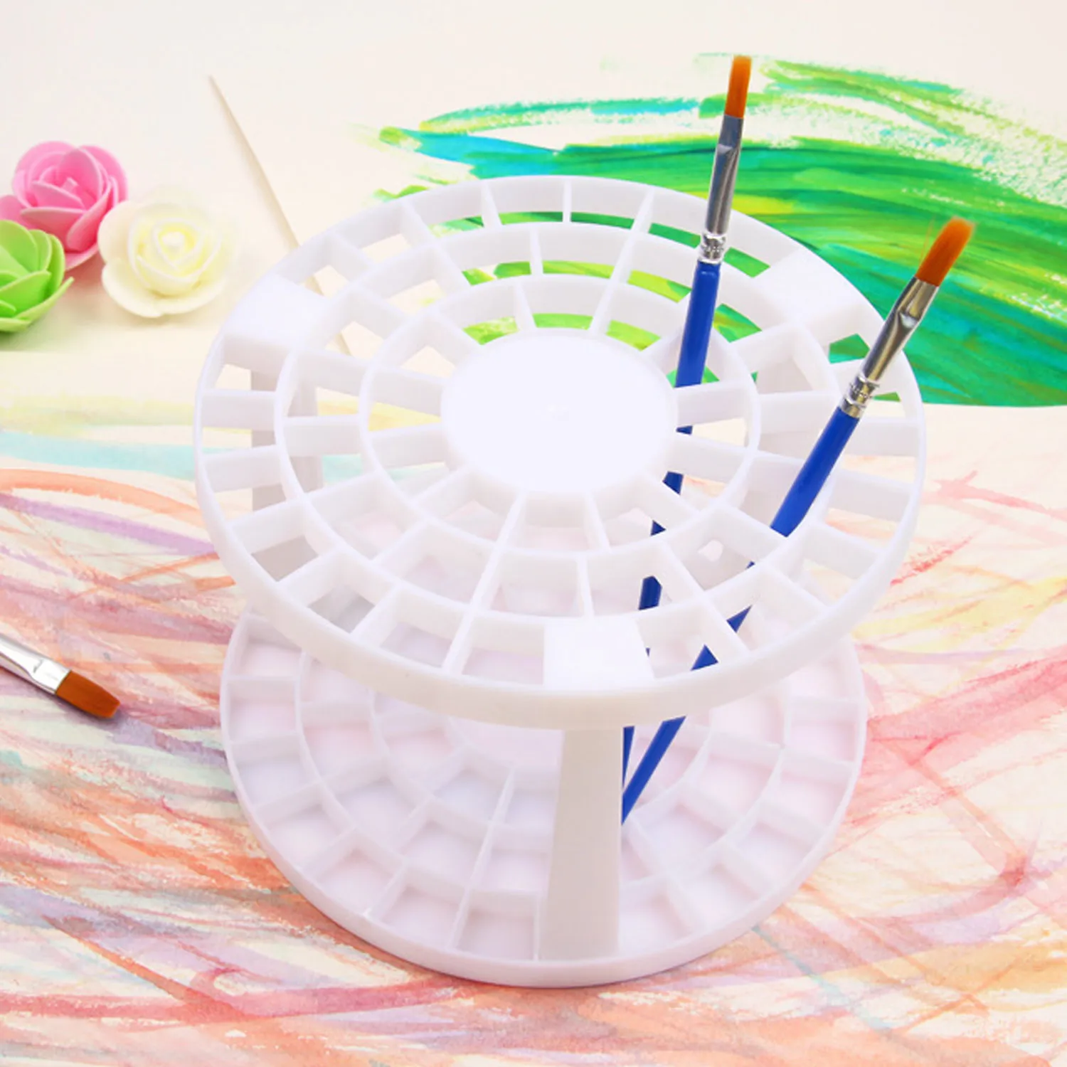 Держатель для ручек с 49 отверстиями съемные пластиковые маркеры цветные