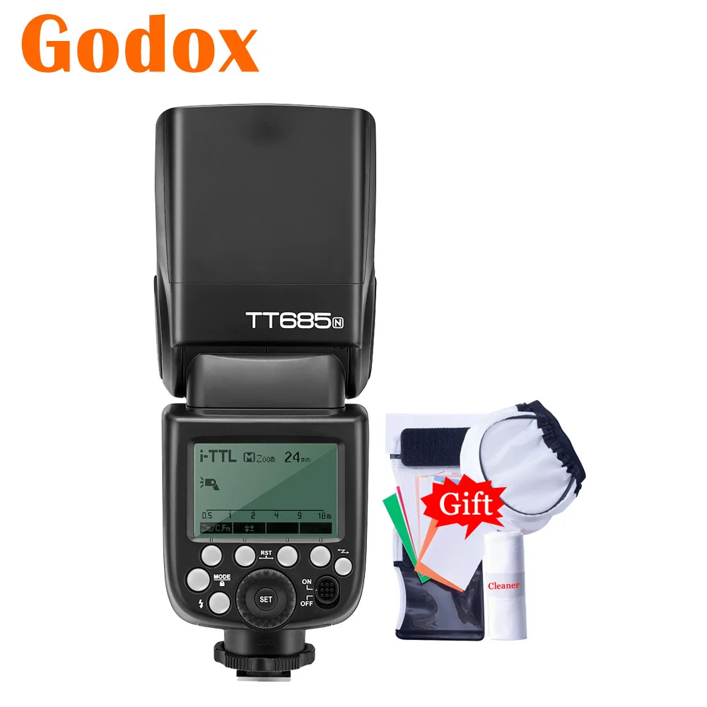 Фотовспышка GODOX TT685N для фотоаппарата Nikon D7100 D7000 D5200 D5100 D5000 D3200 D810 | Электроника