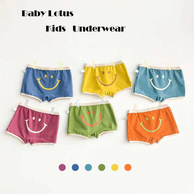 Нижнее белье для девочек Lotus мягкие и удобные трусы-боксеры мальчиков с милым